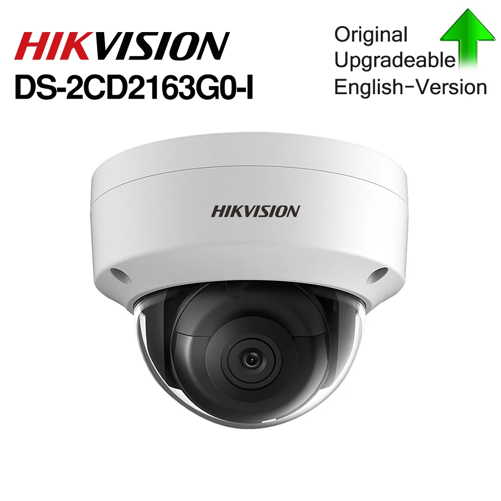 Hikvision 6mp IP Камера DS-2CD2163GO-I мини купольные поворотные сетевые видеокамеры, Камера SD слот для карт памяти Поддержка Распознавание лиц CCTV