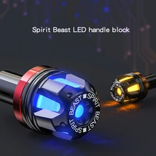 ESPÍRITO BESTA Motocicleta LEVOU Lidar Com Bloco Modificado Acessórios Da Motocicleta Apertos Decorativa Luzes de Sinalização Da Motocicleta de Proteção