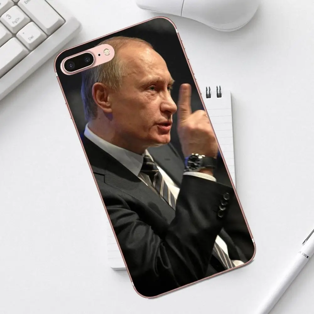 Российские Путин новейший супер милый телефонные чехлы для iPhone 4 4S 5 5C SE 6 6S 7 8 Plus X XS Max XR Galaxy A3 A5 J1 J3 J5 J7