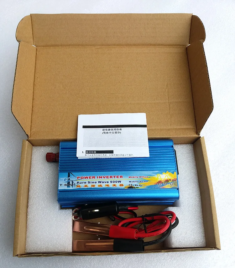 

500W pure sine wave power inverter 24v 12v input 220v output dc ac inverter power solar 0.5kw micro inverter