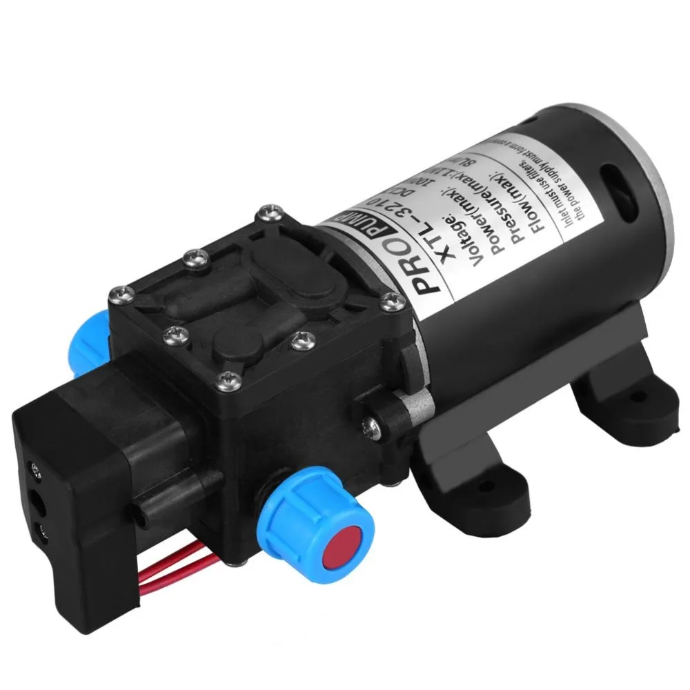 

DC 12V Diaphragm Water Pump 8L/Min 160Psi 100W High Pressure Diaphragm Self Priming Water Pump for Car Washing Machine