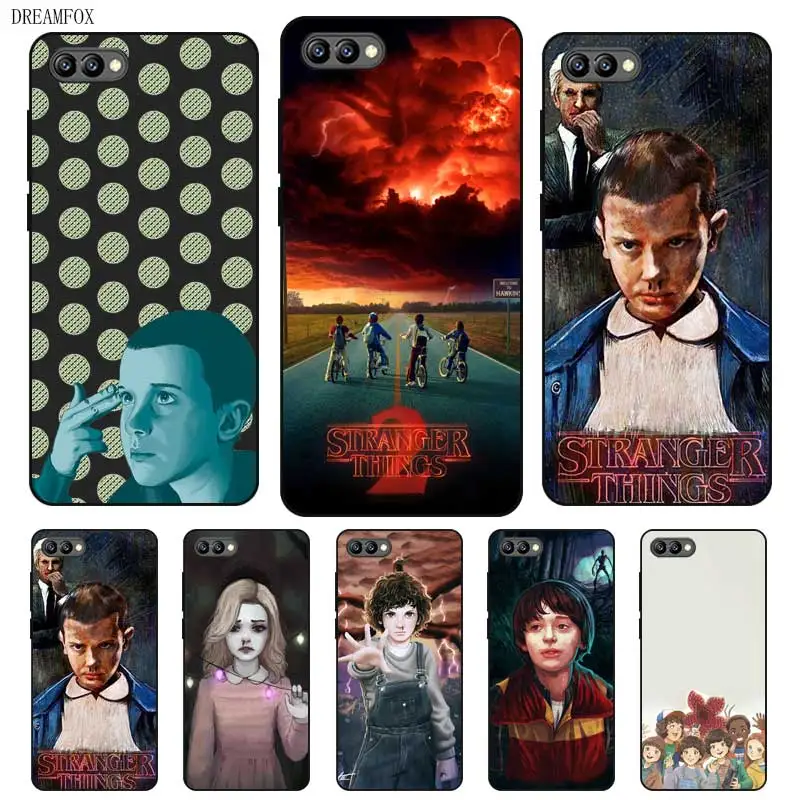 N423 Stranger Things Hot Black Silicone Case Cover For Huawei Honor 8C 8X 9 10 20i V10 V20 Note10 Max Lite Magic2 |