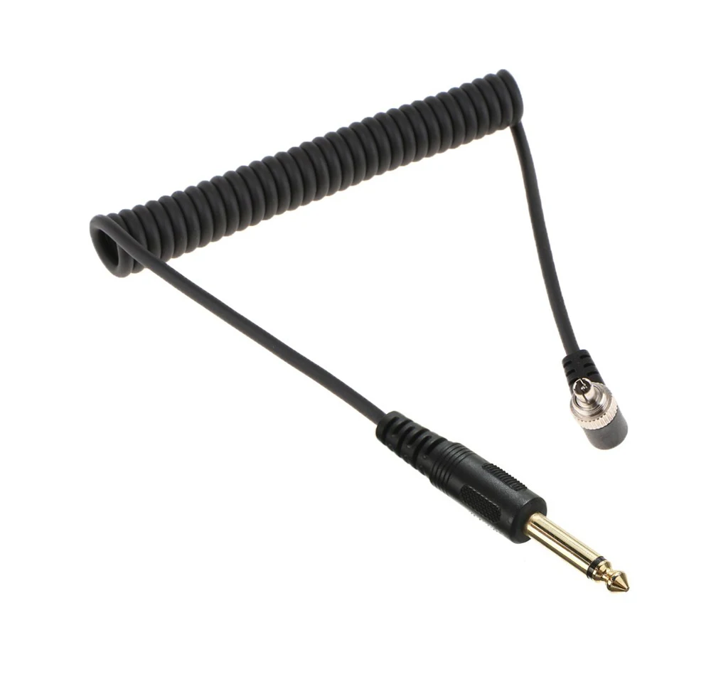 Camera Flashes Accessories to PC Flash Sync Cable 6.35mm Screw Lock for Trigger Studio Light Studio Photography Speedlite (1)