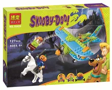 Hottest Scooby Doo Momia Museo Misterio Mini Plane Kits Building Block Bebe Ninos Juguetes Bela 10429