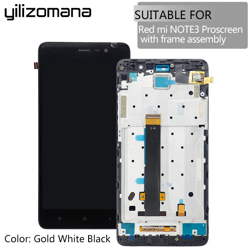 

YILIZOMANA Original Replacement LCD Display+Digitizer Touch Screen with Frame For Xiaomi Redmi Hongmi Note 3 Pro+Tools