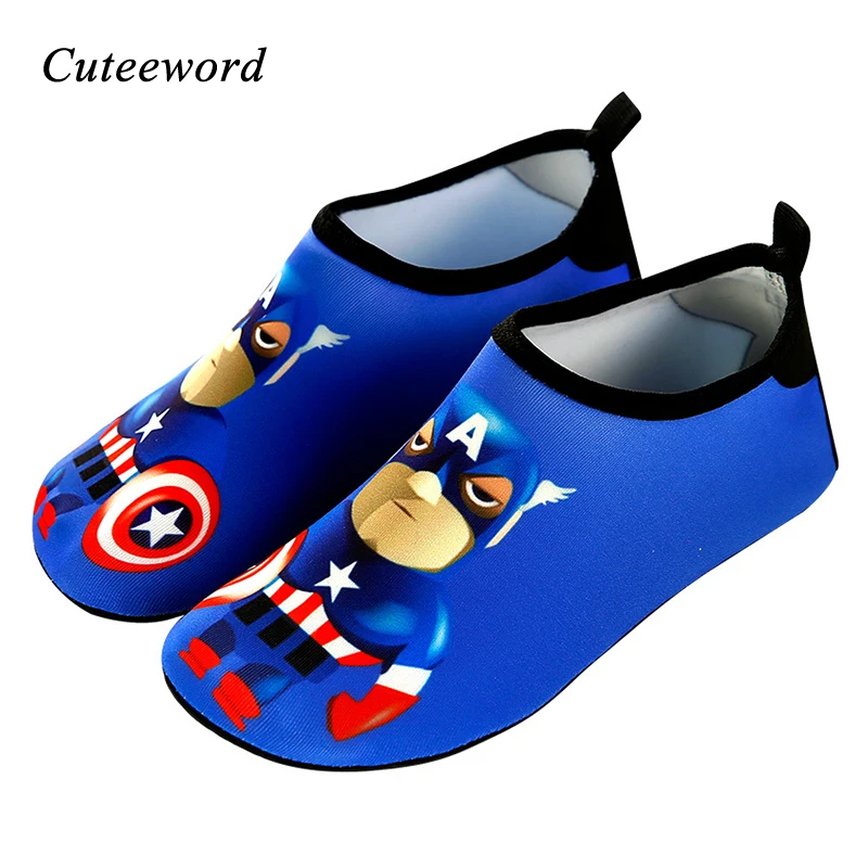 

Children Beach Shoes Boys and Girls Swimming Shoes Soft Bottom Breathable Wading Barefoot Skin Slip Water Socks Kids Home Shoes