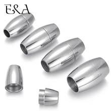 Нержавеющая сталь магнитные застежки отверстие 4 мм 5 мм 6 мм 8 мм кожаный шнур застежка магнитная пряжка для DIY браслет ювелирных изделий