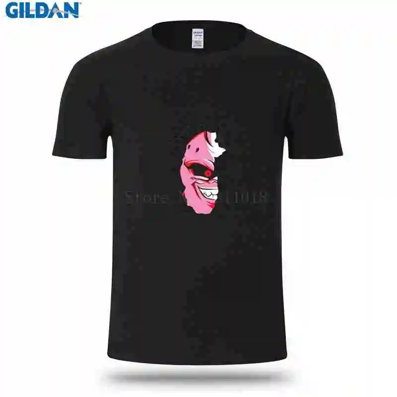 Новая мода Для мужчин футболка Pop Top Tee Твердые Цвет Dragon Ball Супер Saiyan Majin Буу