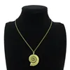 Rainbow Bronze Cute Shell Snail Conch Pendant Necklace For Women Men Accessories Short Chain Collar Choker Vintage Necklace 18" 1