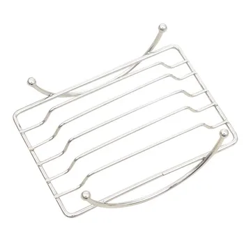 

CNIM Hot 1 Piece Fashion Brief Stainless Steel Bathroom Square Soap Dishes Box Holder Tray Silver