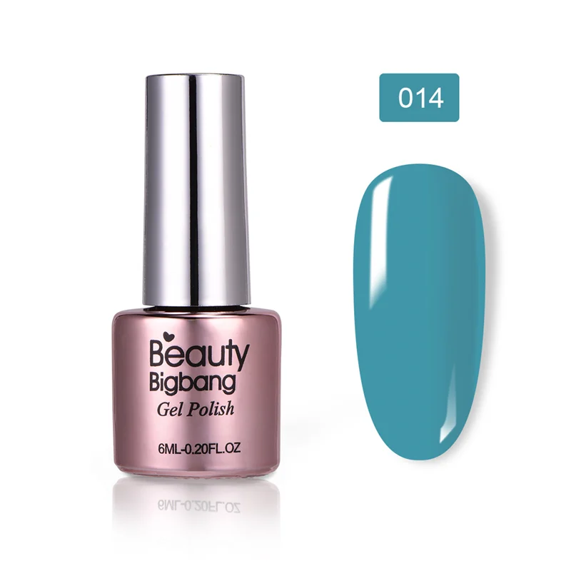 BeautyBigBang, 6 мл, 36 цветов, замачиваемый Гель-лак для ногтей, УФ-гель, верхнее покрытие, матовое покрытие, лаки для ногтей, для маникюра, верхнее покрытие, не протирается - Цвет: 14