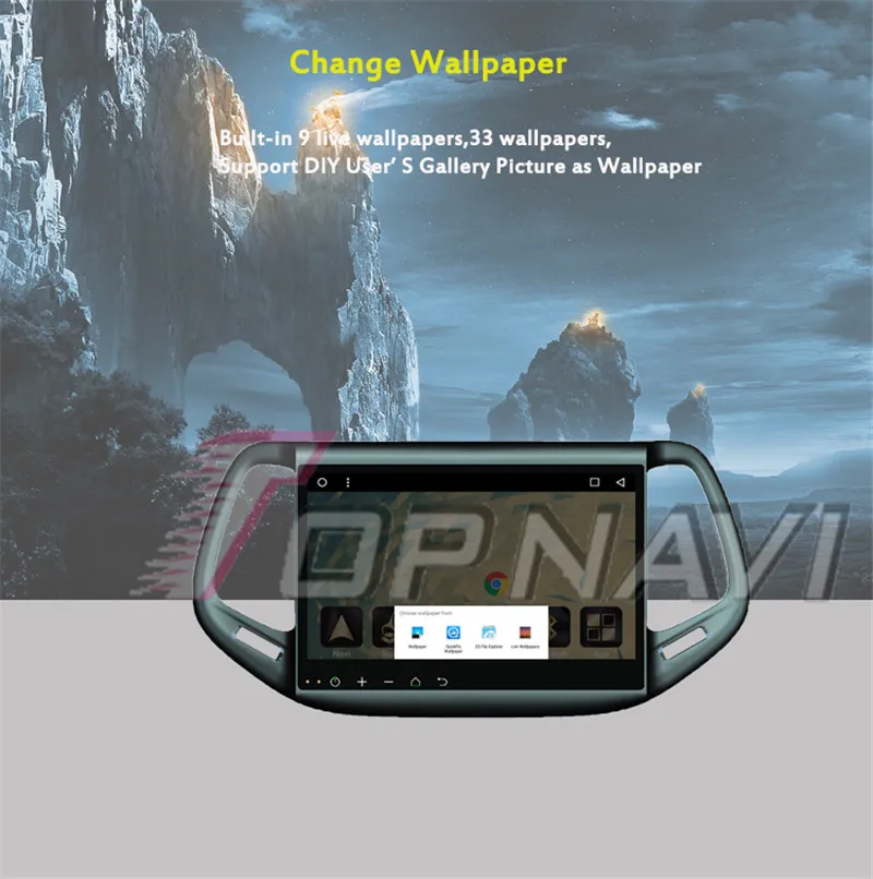 android tv box 7.1 For Jeep Compass 2016