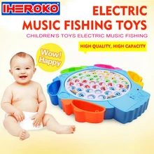 Рыболовная игра музыкальное образование экшн-игрушки рефлекс для детей Детские электронные магнитные игрушки для рыбалки Музыкальная развивающая игрушка