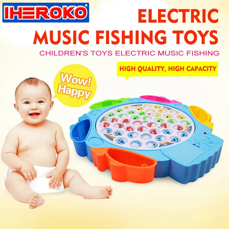 Fishing Game Musical Educational Action Toys Reflex for Kids Children