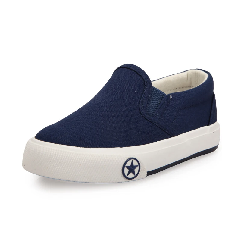 kids canvas slip ons