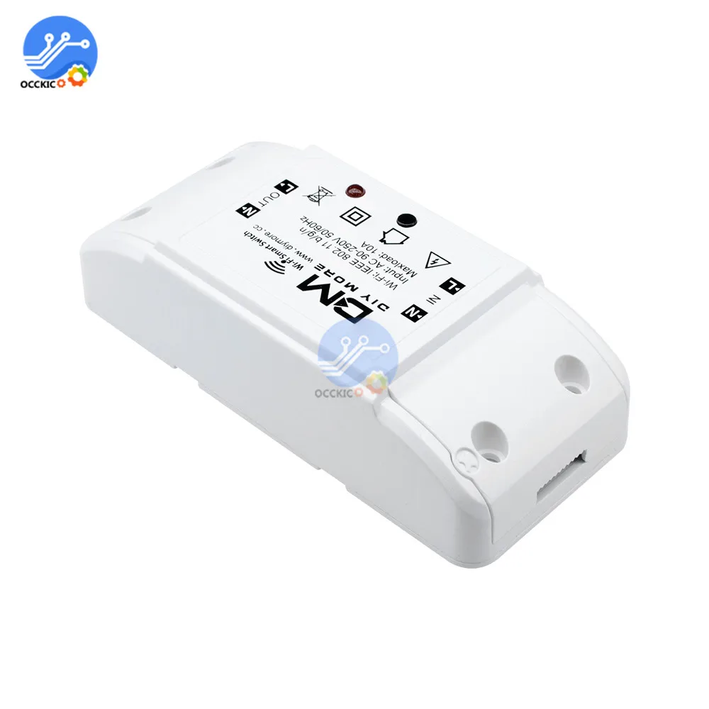 Sonoff DM AC 90 V-250 V умный пульт дистанционного управления Wifi переключатель Diy таймер беспроводной прерыватель смарт WiFi розетка Смарт для Google Home