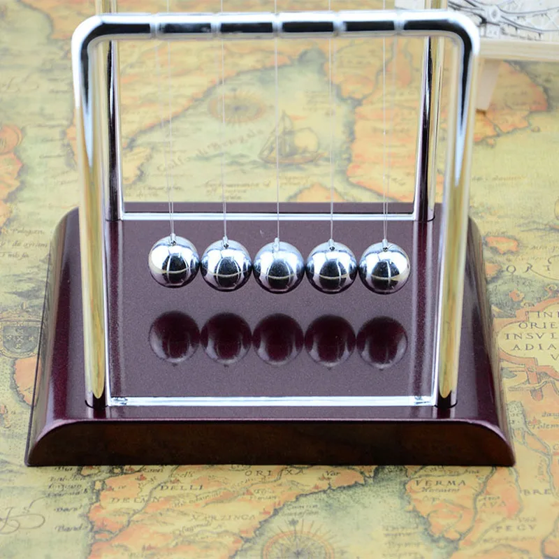  Desk Decoration Toy Newtons Cradle Steel Balance Ball Physics Science Pendulum Craft Educational To