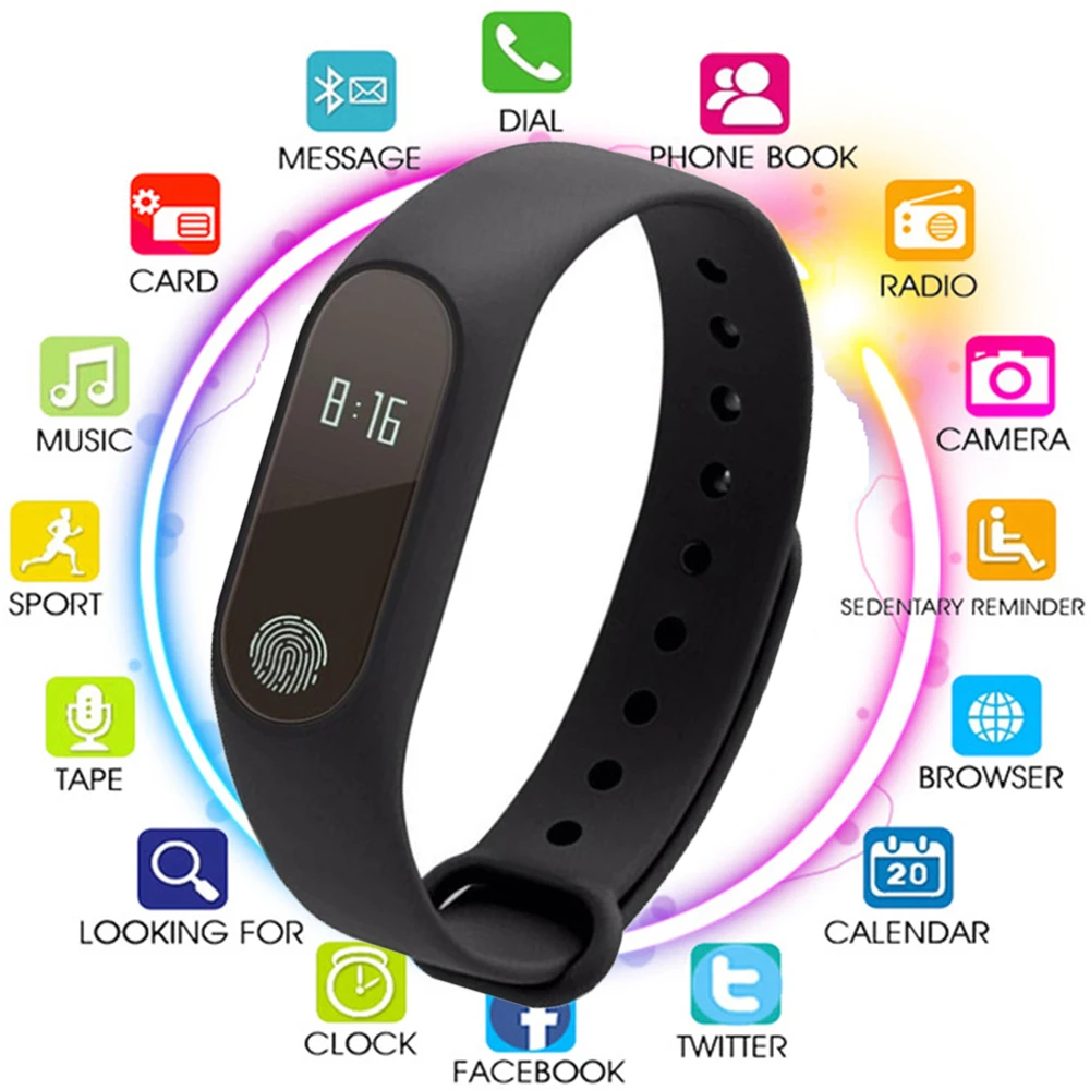 

Smart Band Fitness Bracelet Heart Rate Monitor Watch Men Women Smartband Activity Tracker for IOS/Xiaomi/Honor PK Mi Band 2/3/4