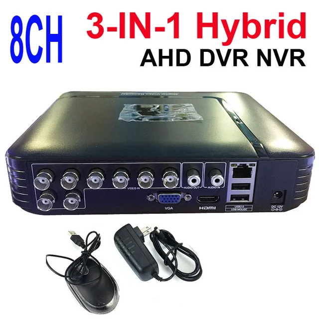  SMTKEY 8CH 960H MINI AHD DVR NVR 3-IN-1 Hybrid Realtime Mobile Video Recorder 