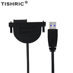 TISHRIC Новый SATA кабель USB3.0 13PIN SATA к USB жесткий диск кабель SSD HDD USB адаптер Жесткий диск SATA мощность MOLEX