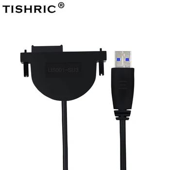 

TISHRIC NEW SATA Cable USB3.0 13PIN SATA TO USB Hard Drive Cable SSD HDD USB Adapter Hard Disk SATA Power MOLEX