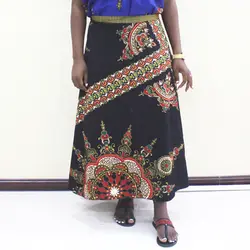 2019 модная африканская традиционная Дашики с принтом цельная богемная Повседневная Женская юбка