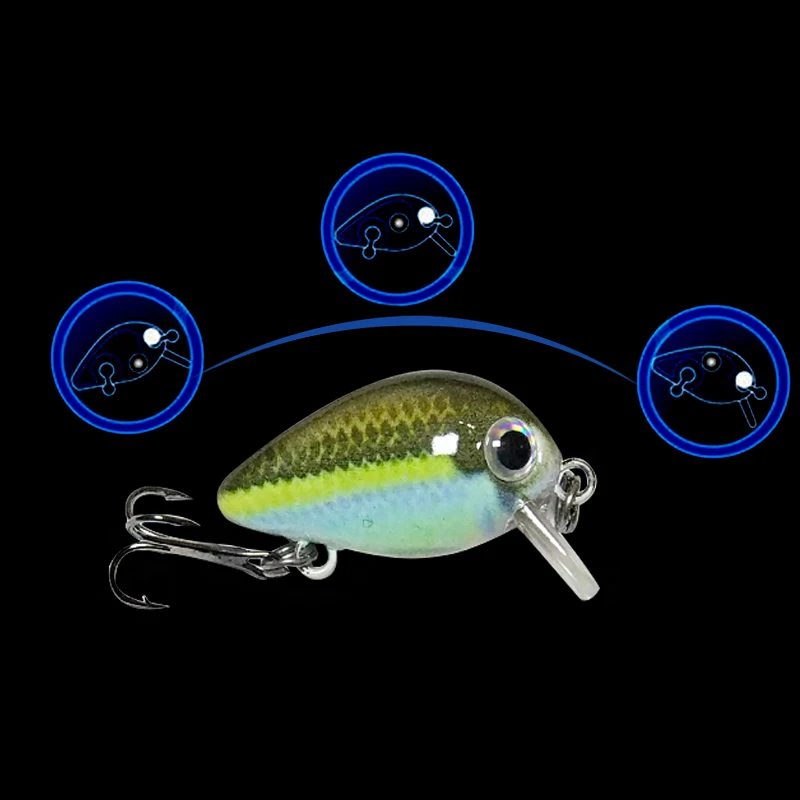 SEALURER 1 шт. 3 см/1 8 г Topwater 0 5 м японская мини приманка для ловли рыбы нахлыстом