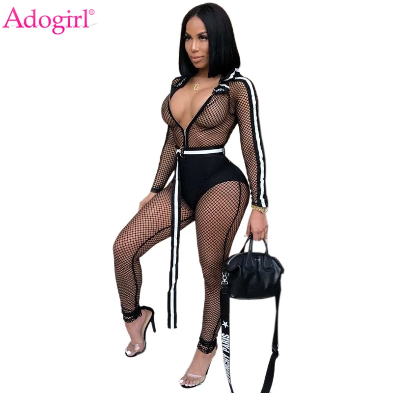 fishnet jumpsuit