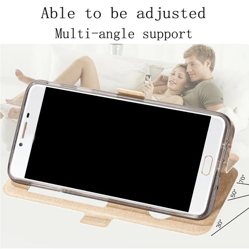 Open Window Cover For Samsung Galaxy J7 Prime Case Cover Pu Leather Cases For Samsung J7prime G6100 Case Flip Back Cover Shell Phone Case Covers Aliexpress