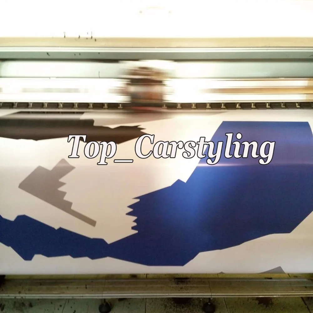 large pixel camouflage vinyl camo car wrapping film blue white black snow arctic  (5)