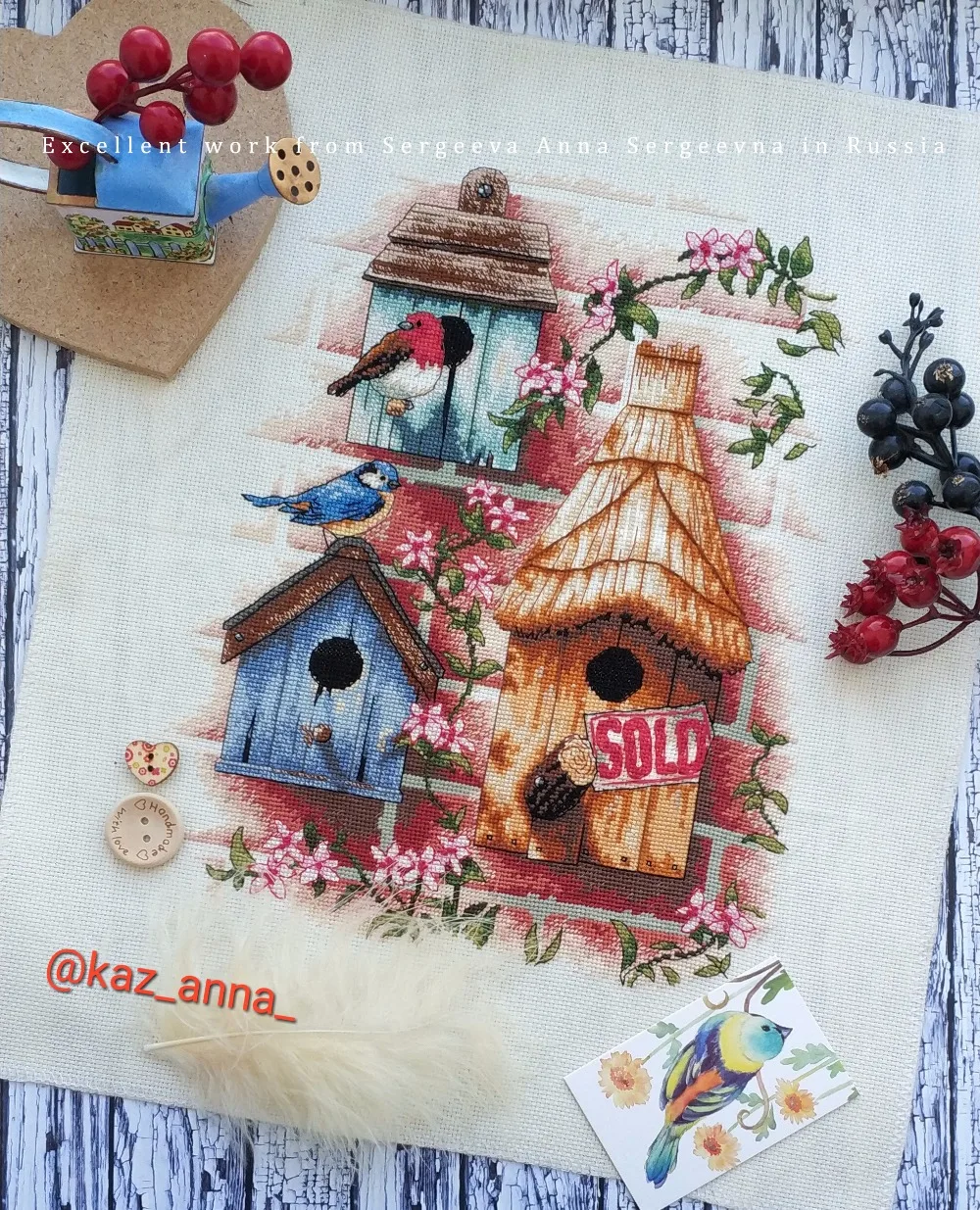 Cross Stitch Kit New Home dim 13715 Bird Home House Nest