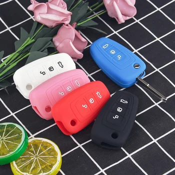 

Dandkey 3 Buttons Silicone Car Remote Key Fob Shell Cover Case For Ford Ranger C-Max S-Max Focus Galaxy Mondeo Transit Tourneo