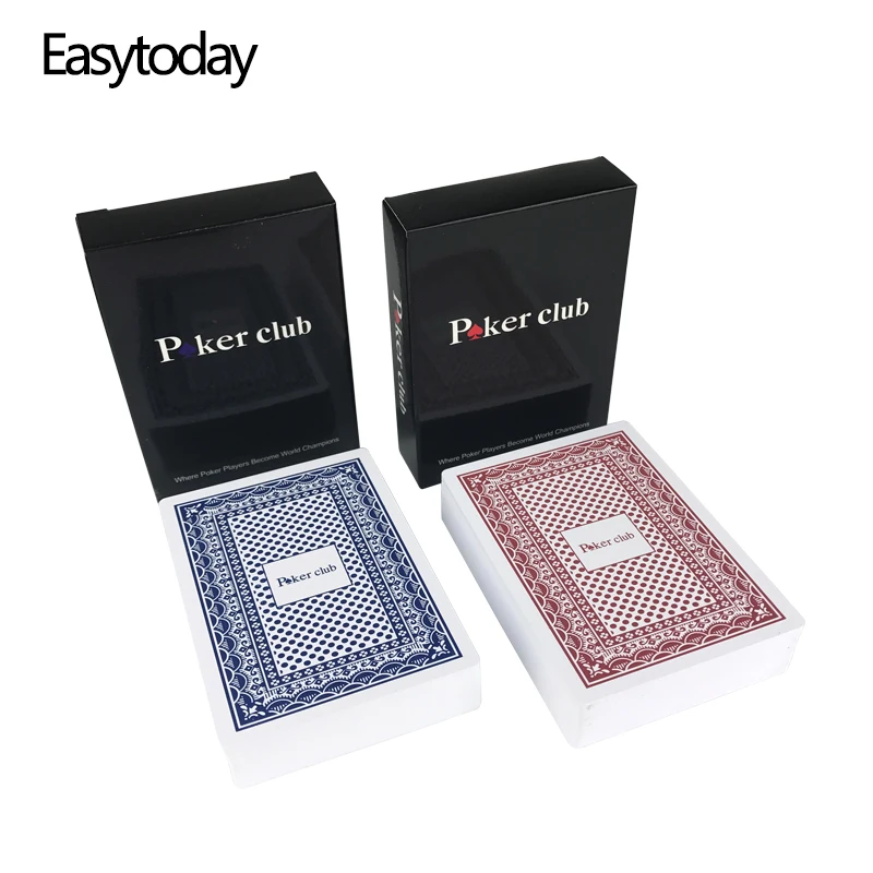 Easytoday 10 шт./компл. ПВХ покерные гладкие водонепроницаемые пластиковые игральные