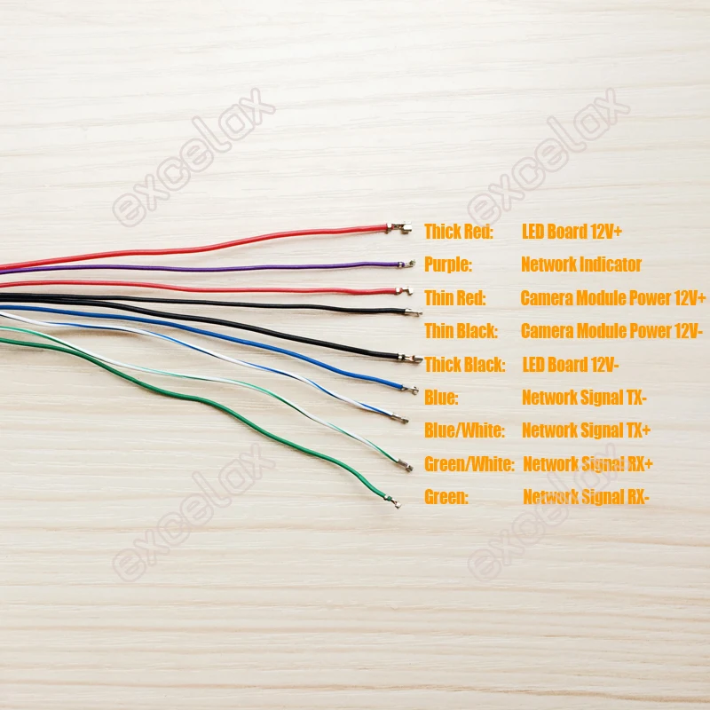 2PCS Lot High Quality 9 Pin IP Camera Module Network Cable Pigtail 80cm 1 2 3