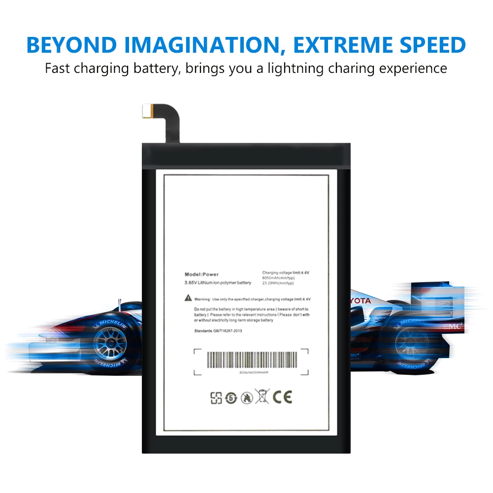 Большой Ёмкость 6050 мАч телефон Батарея Замена для Ulefone Мощность DOOGEE T6 DOOGEE T6 Pro HOMTOM HT6 Oukitel K6000 мобильного телефона