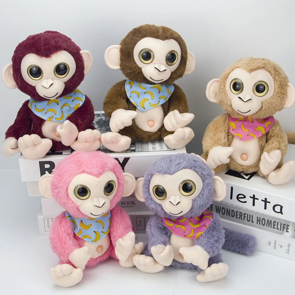 5 цветов плюшевая игрушка запись электричества обучение качели обезьяна кукла моделирование обезьяна рации детский подарок Прямая