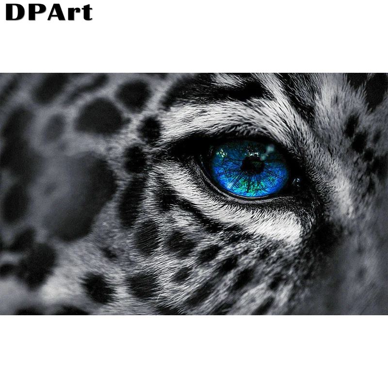 

Diamond Painting Full Square/Round Blue Eye of Leopard Drill 5D Daimond Embroidery Painting Cross Kit Rhinestone Painting Y291
