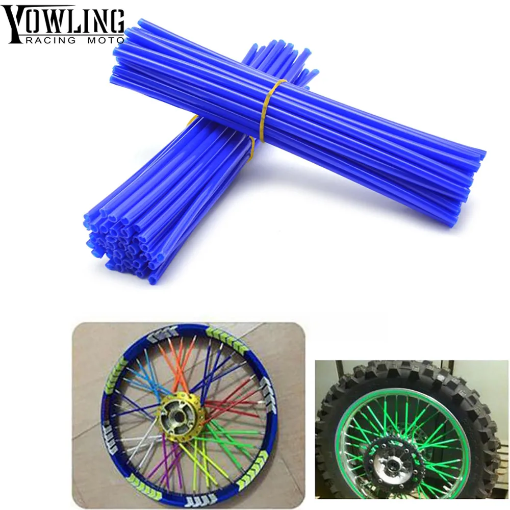 

72Pcs Wheel RIM Spoke Skins Sticker Accessories Motocross Dirt Bike For YAMAHA YZ WR SEROW TTR XT 250F 426F 450F 250X 250FX