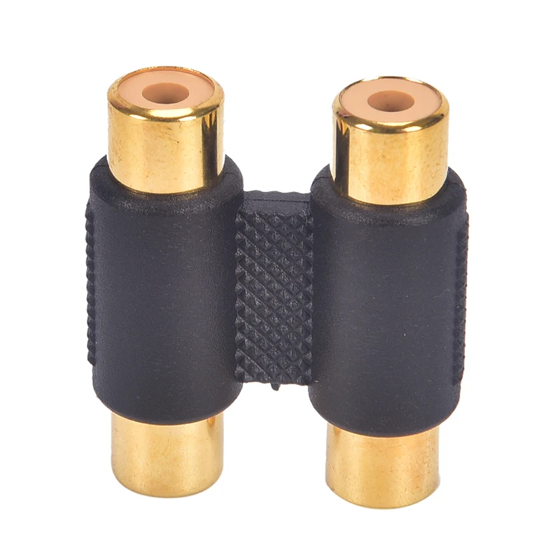 Double Dual 2 Head RCA Female To Female Audio Connector Adaptor Phono Coupler Video Connector Plug Socket RCA Phono Twin Coupler