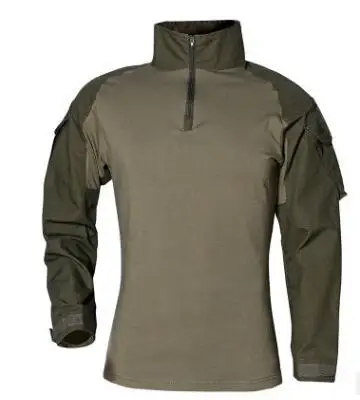 Экипировка камуфляжная армейская походная рубашка мужская Ru солдатская Боевая тактическая рубашка военная сила Мультикам камуфляж с длинным рукавом охотничья рубашка - Цвет: 5