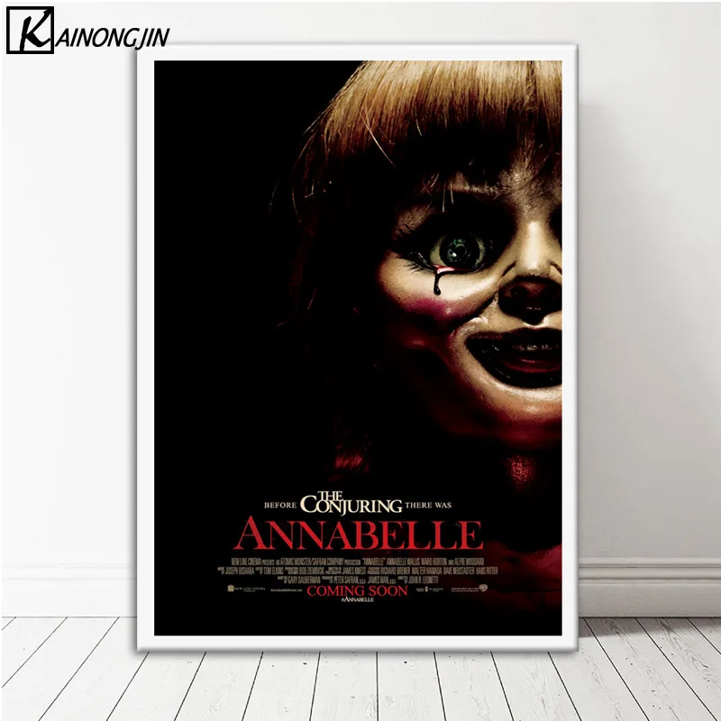 Плакат Аннабель фильм ужасов плакаты и принты Холст Живопись стены Искусство картина для гостиной домашний декор - Цвет: 002