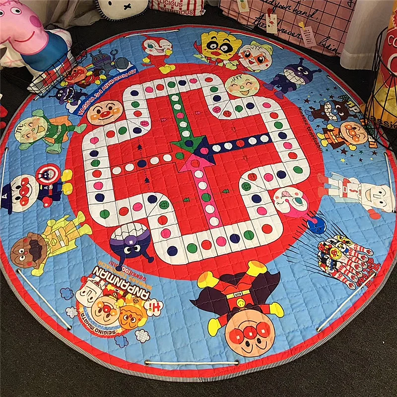 Round play mat storage bag Baby Toys Room COTTON CAR FOX Anpanman  (17)