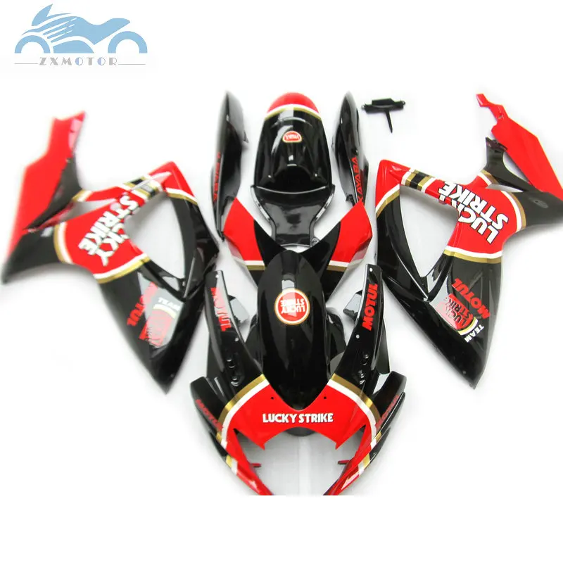 Комплекты обтекателей для мотоциклов SUZUKI K6 GSXR600 750 2006 2007 ABS GSXR750 GSXR 600 06 07 black Lucky Strike |