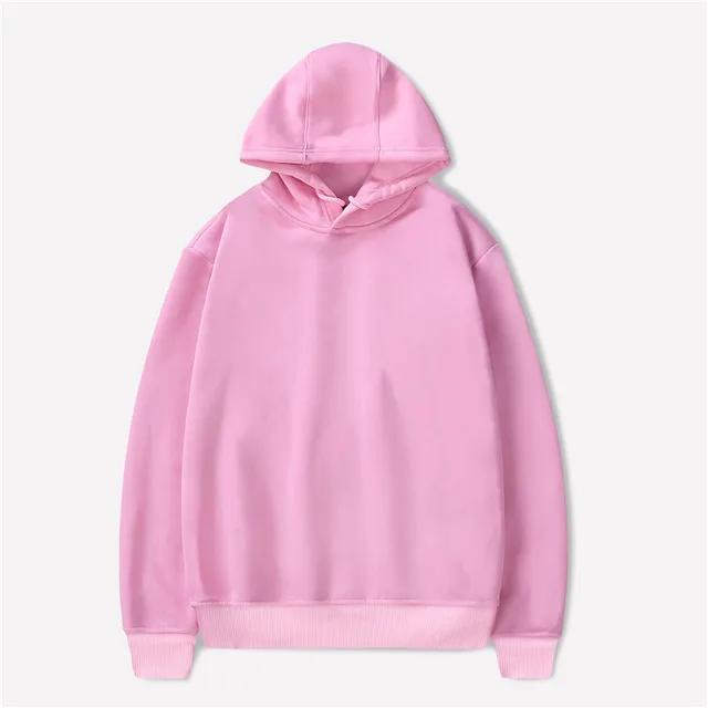 2018 NEW Brand Hoodie Streetwear Hip Hop Solid Pink Black Gray White ...