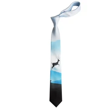 В подарок китайский витанж стиль синий белый олень Творческий Галстук olded ткань для коробка для вечеринки Упаковка 1 шт