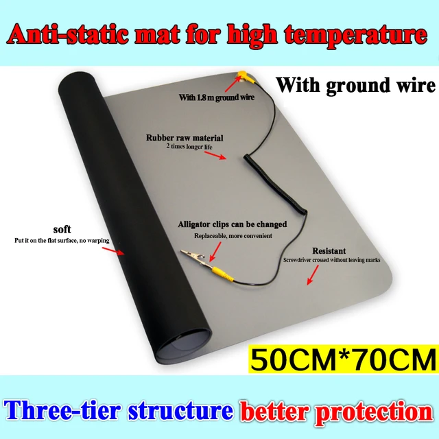 700*500*2.0mm Anti-Static Mat ESD Pad Antistatic Blanket+Ground Wire