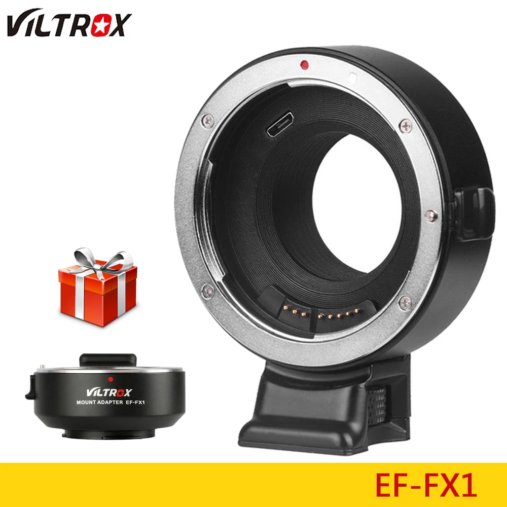 VILTROX EF FX1 адаптер для крепления объектива с автофокусом Canon EF/EF S объектив камеры Fuji