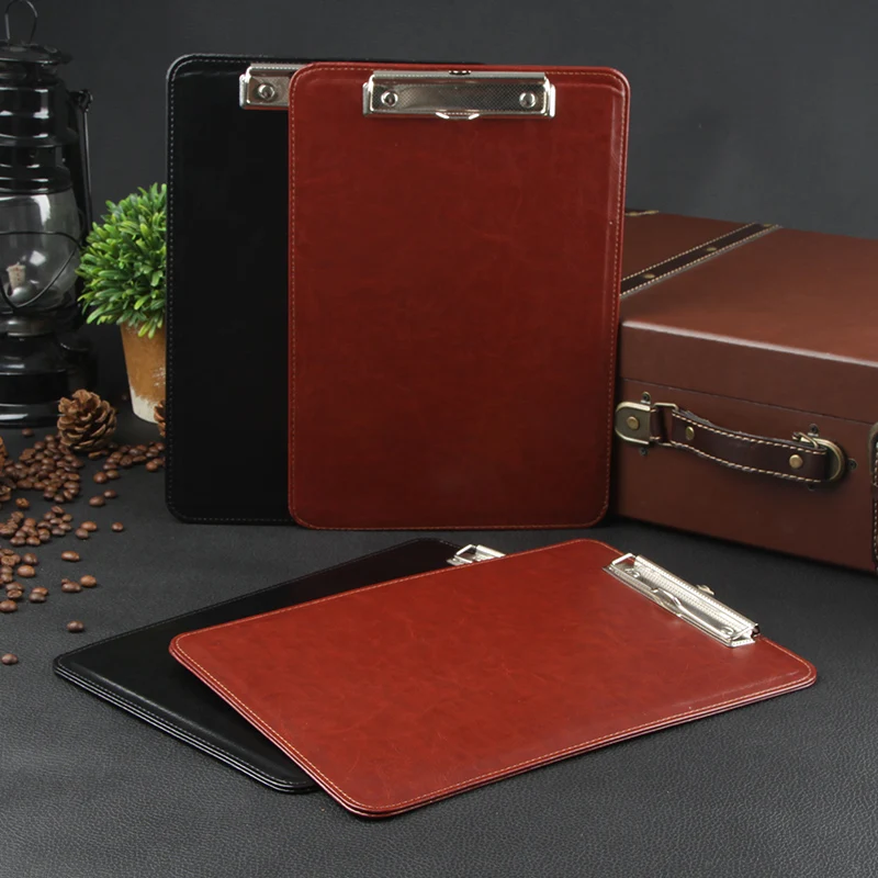 4 Business leather folder signature pad writing WordPad splint storage