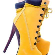 Г. женские модные ботинки на платформе замшевые кожаные ботильоны zapatos mujer пикантная женская обувь на высоком каблуке со шнуровкой и круглым носком