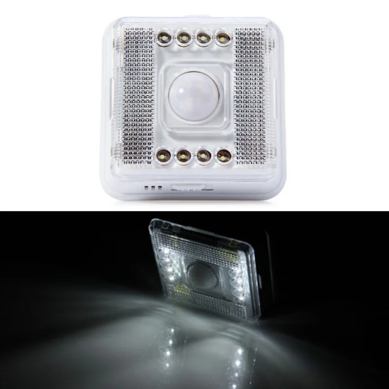 

LED Wireless Activated Sensor Home Wardrobe Lights Night Emergency Glow Lamps Light Infrared Motion Battery Wall Cabinet Party